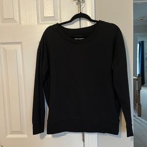 Black wide neck Victoria Secret sweatshirt